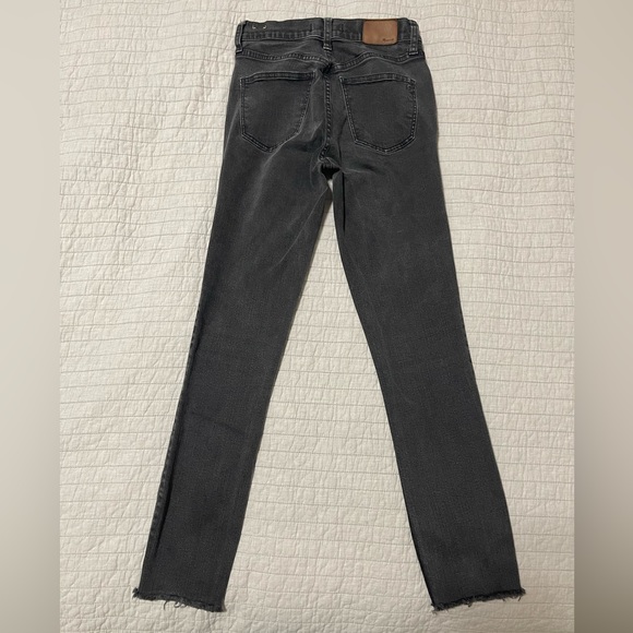 Madewell Tall 9" High-Rise Skinny Jeans in Black Frost Size 26 - Picture 10 of 10